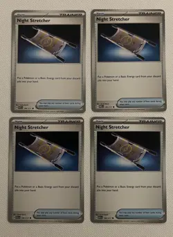 4X Night Stretcher 196/217 Playset Pokemon Ascended Heroes Non-Holo - Image 1