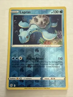 Lapras 031/172 Reverse Holo Rare Pokemon Brilliant Stars 2022 Near Mint - Mint - Image 1