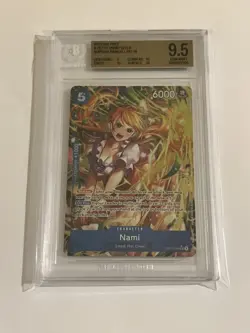 2025 ONE PIECE OP11 054 FIST OF DIVINE SPEED NAMI ALT ART BGS 9.5 - Image 1