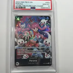 2024 One Piece EN Perona Store Treasure Cup CHAMP Prize OP06-093 PSA 10 Gem Mint - Image 1