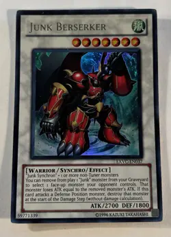 Yugioh Junk Berserker EXVC-EN037 Ultra Rare LP - Image 1