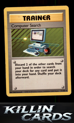 Computer Search 071/102 Pokemon Rare Base Set Card LP - Image 1