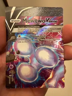 Pokemon Sword & Shield Mewtwo V-Union SWSH159 SWSH161 SWSH162 3 of 4 Promo Cards - Image 2