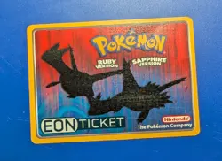 Pokemon Eon Ticket e-Reader Card Ruby & Sapphire Original Owner Non Smoking - Image 1