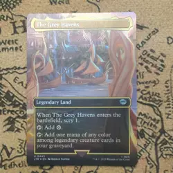 The Grey Havens FOIL BORDERLESS 443 Lord of the Rings MTG Magic the Gathering NM - Image 1