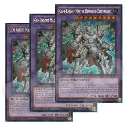 Yugioh Gem-Knight Master Diamond Dispersion - 1st Secret Rare NM - Free Holo - Image 1