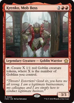 MTG Krenko, Mob Boss FDN NM - Image 1
