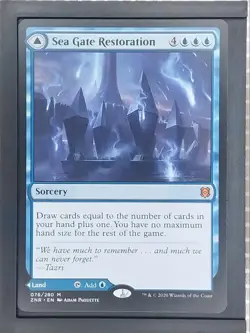 MTG ZNR Sea Gate Restoration//Sea Gate, Reborn ZNR 076/280 Non-Foil - Image 1