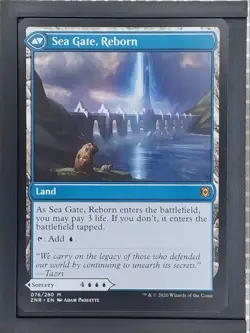 MTG ZNR Sea Gate Restoration//Sea Gate, Reborn ZNR 076/280 Non-Foil - Image 2