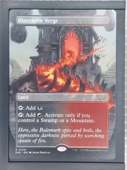 MTG Duskmourn Blazemire Verge Boarderless DSK 0329 Non-Foil - Image 1