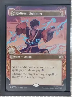 MTG Avatar Redirect Lightning (Showcase) TLA 0343 Non-Foil - Image 1