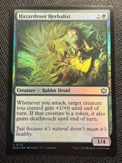 HAZARDROOT HERBALIST - MTG - FOIL - BLB 0174 - UNCOMMON - 2024- NM - Image 1