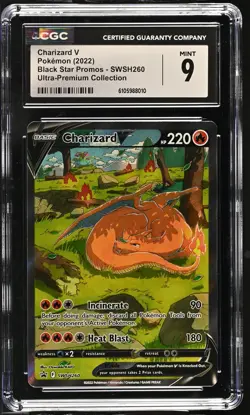 CHARIZARD V SWSH260 ULTRA-PREMIUM COLLECTION POKEMON CGC 9 MINT - Image 1
