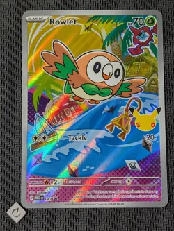 Rowlet MEP043 - Mega Evolution First Partner Promo Holo Pokemon TCG NM - Image 1