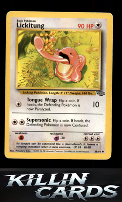 Lickitung 38/64 Pokemon Uncommon Jungle Card LP - Image 1