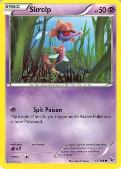Skrelp 44/106 Common Flashfire Pokemon Lightly Played - Image 1