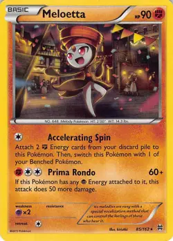 Meloetta 85/162 Holo Rare BREAKthrough Pokemon Lightly Played - Image 1