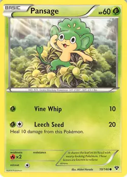 Pansage 10/146 Common XY Pokemon Lightly Played - Image 1