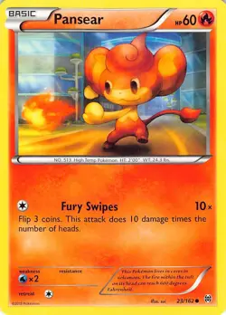 Pansear 23/162 Common BREAKthrough Pokemon Lightly Played - Image 1