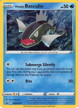 Hisuian Basculin SWSH273 Holo Promo Sword & Shield Promo Pokemon Lightly Played - Image 1