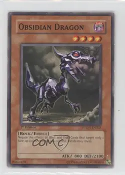 Obsidian Dragon 1st Ed. YuGiOh Phantom Darkness #PTDN-EN023 2008 READ - Image 1