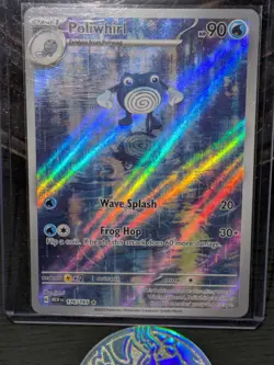 Pokemon TCG Poliwhirl 176/165 SV Scarlet & Violet 151 Holo Illustration Rare L68 - Image 1