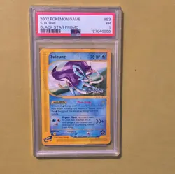 Nintendo 2002 Wotc Promo Suicune Black Star #53 Holo English PSA 1 - Image 1