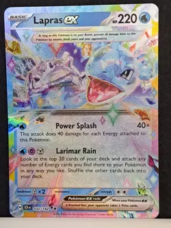 Lapras Ex - 032/142 - Double Rare - SV07: Stellar Crown - Pokemon TCG NM - Image 2