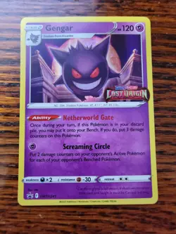Pokemon GENGAR SWSH241 - Lost Origin - PRERELEASE HOLO PROMO - LP - Image 1