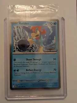 Pokemon TCG: Chaos Rising Stamped Promo - Keldeo (019/086) Sealed Cosmo Holo - Image 1