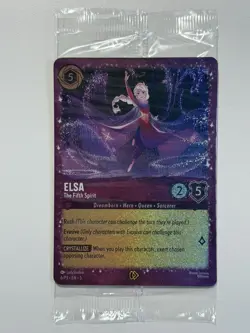 Elsa The Fifth Spirit Disney Lorcana Gift Box Promo Glitter Sealed 6/P3 EN 5 - Image 1