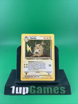 Pokemon TCG Raichu Fossil Holo Rare Card 14/62 Unlimited MP/LP - Image 1