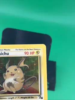 Pokemon TCG Raichu Fossil Holo Rare Card 14/62 Unlimited MP/LP - Image 4