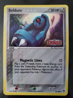 Beldum 45/108 Reverse Holo Stamp Pokemon TCG Card EX Power Keepers Very LP-NM - Image 1