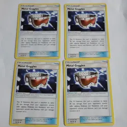 4x Metal Goggles 148/181 Uncommon Team Up Lightly Played Pokemon Card - Image 1