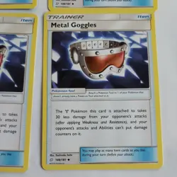 4x Metal Goggles 148/181 Uncommon Team Up Lightly Played Pokemon Card - Image 5
