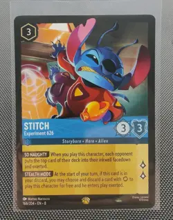 Stitch - Experiment 626 166/204 Reign of Jafar Regular Disney Lorcana Card NM - Image 1
