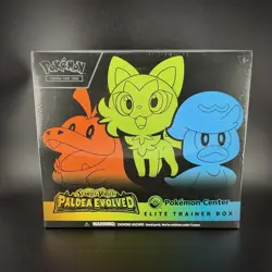 Pokemon TCG Paldea Evolved Pokemon Center ETB Factory Sealed w/ Protector Case - Image 1