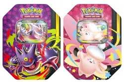 Coppia Pokemon Tin da Collezione Chiarodiluna Mega Clefable + Gengar EX - ITA - Image 1