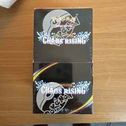 POKEMON TCG CHAOS RISING 18 PACKS NEW UNOPENED BOX. - Image 1