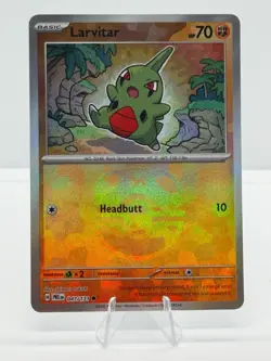 Pokemon TCG Larvitar (Master Ball Pattern) - 047/131 - SV: Prismatic Evolutions - Image 1