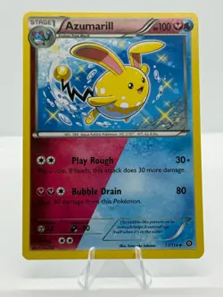 Pokemon TCG Azumarill - Steam Siege - 77/114 -Uncommon Regular - Image 1
