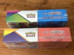 2x Pokemon ELITE TRAINER BOX Sword & Shield Battle Styles 6 Bonus Exclusive NIB - Image 3