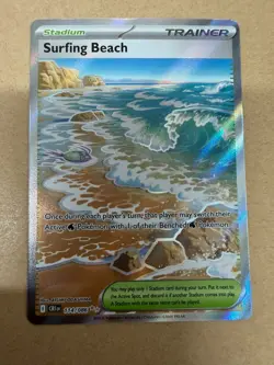 Pokemon TCG Surfing Beach 114/086 - Chaos Rising - NM/M Pack Fresh - Image 1