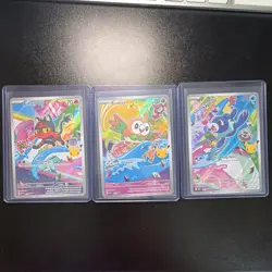 Pokemon TCG Collection 2025 Promo Holo Lot 3 Litten/Rowlet/Popplio - Image 1