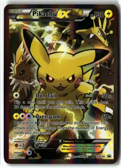 Pikachu EX ⭐ XY124 Holo Promo XY Promo Pokemon LP/MP - Image 1