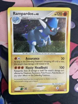 Pokemon TCG Rampardos Mysterious Treasures 33/123 Cosmos Holo Rare Card Lp - Image 1