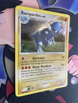 Pokemon TCG Rampardos Mysterious Treasures 33/123 Cosmos Holo Rare Card Lp - Image 2