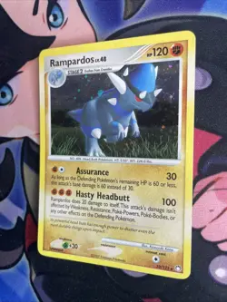 Pokemon TCG Rampardos Mysterious Treasures 33/123 Cosmos Holo Rare Card Lp - Image 3