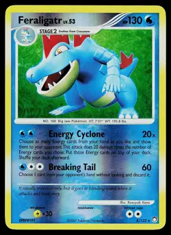 Pokemon Card - Feraligatr Mysterious Treasures 8/123 Reverse Holo - Image 1